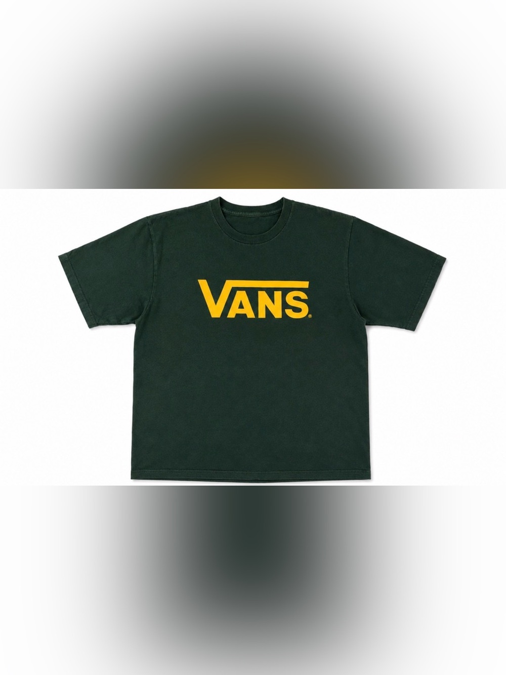 Vans Dark Green Tee with Yellow Logo